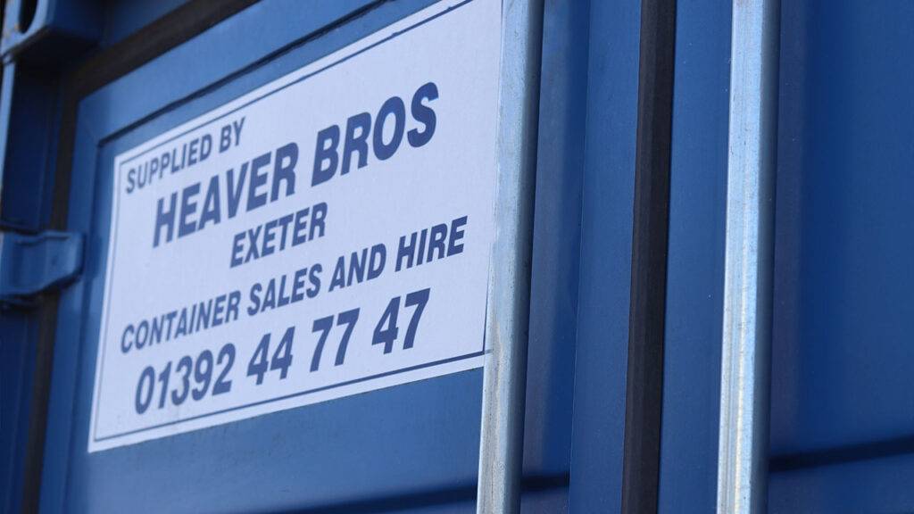 Heaver Bros shipping container