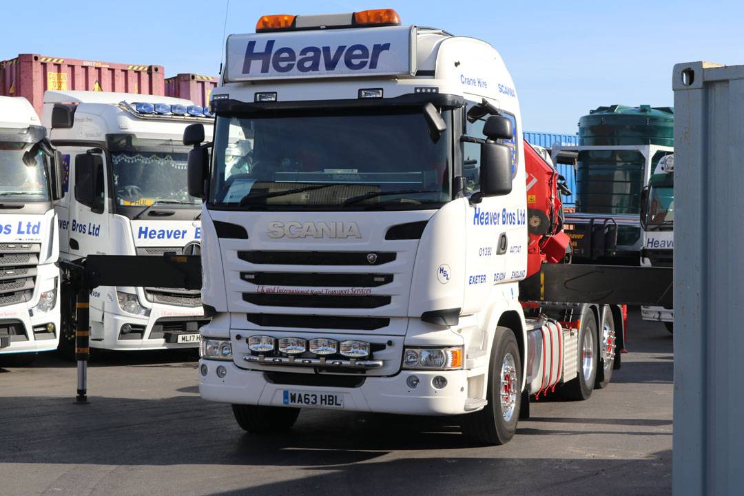 lorry mounted crane on heaver bros lorry